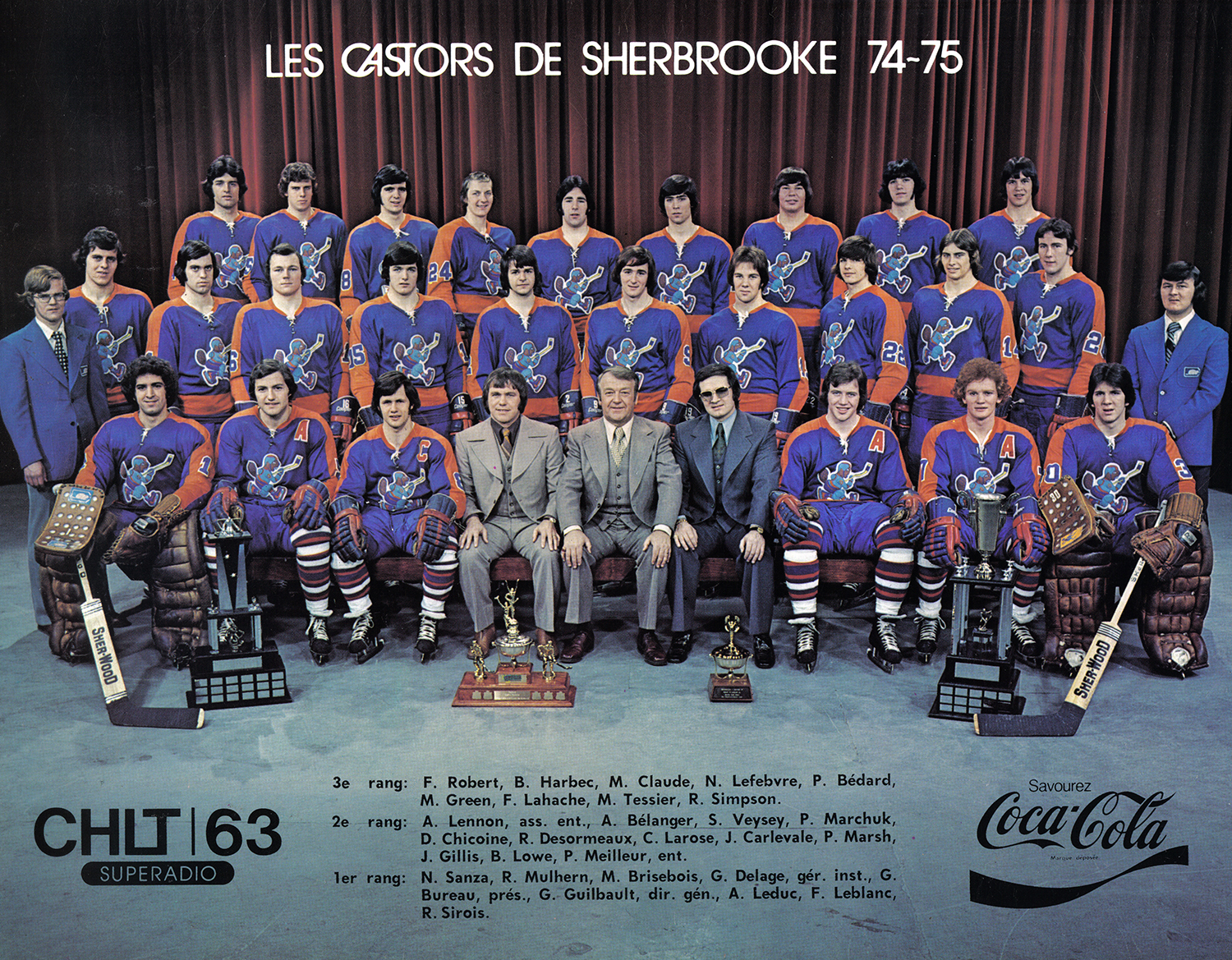 Champions 1974-75, Sherbrooke